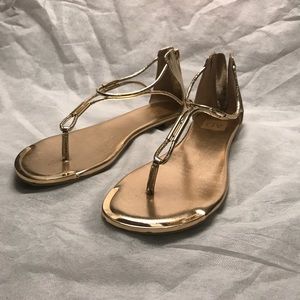 Gold sandals